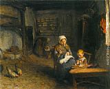 Bernardus Johannes Blommers Mother's Little Helper painting